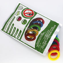 Load image into Gallery viewer, DEET-FREE Mosquito Repellent Bracelet 12pack 100% All Natural Waterproof Long Lasting Wrist or Ankle Band