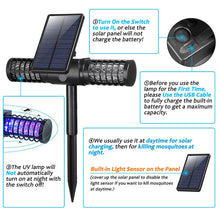 Load image into Gallery viewer, USB Solar Mosquito Light Killer Lamp Repellent IP65 Insect Trap