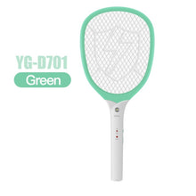 Load image into Gallery viewer, USB 1200mAh Rechargeable Electric fly killer Racket Swatter Zapper