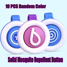 Load image into Gallery viewer, 10 Pack Random Color Mosquito Repellent Button Safe for Infants for Baby Child Pregnant