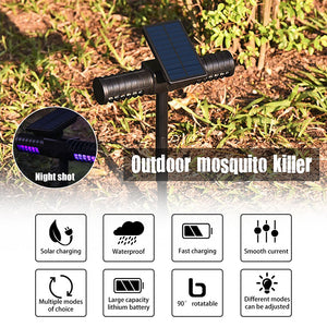 USB Solar Mosquito Light Killer Lamp Repellent IP65 Insect Trap