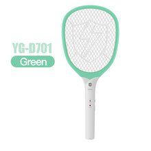 Load image into Gallery viewer, USB 1200mAh Rechargeable Electric fly killer Racket Swatter Zapper
