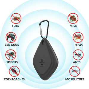 Portable USB Mosquito Repeller Ultrasonic Electronic Cockroach Spider Killer Pest Insect Fly Rat