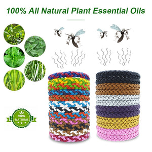 12 Pack Eco Friendly Anti Mosquito Wristband Mosquito Insect Bugs Repellent Bracelet Safe For Children Home Outdoor Pest Reject